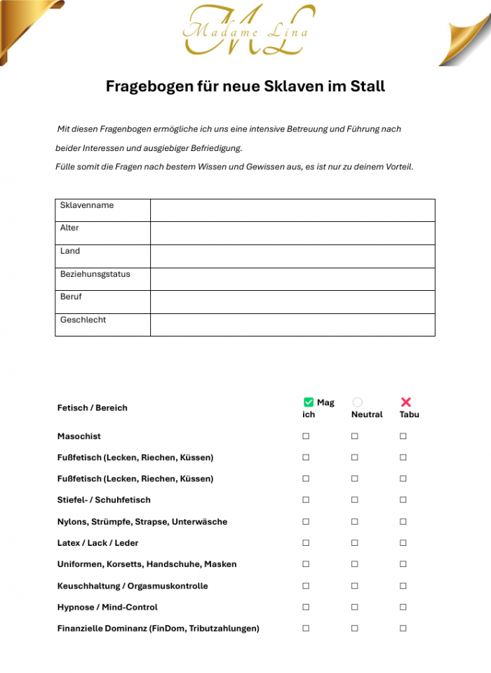 Fragebogen